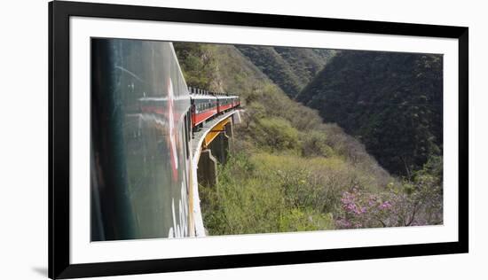 The El Chepe railway from Fuerte to Creel along the Copper canyon, Mexico, North America-Peter Groenendijk-Framed Photographic Print