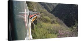 The El Chepe railway from Fuerte to Creel along the Copper canyon, Mexico, North America-Peter Groenendijk-Stretched Canvas