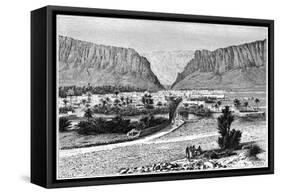 The El-Kantara Gorge, Tunisia, 1895-Armand Kohl-Framed Stretched Canvas