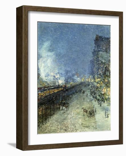 The El, New York-Childe Hassam-Framed Giclee Print