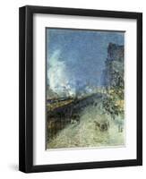 The El, New York-Childe Hassam-Framed Giclee Print