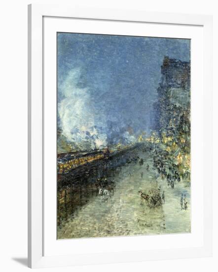 The El, New York-Childe Hassam-Framed Giclee Print