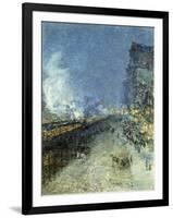 The El, New York-Childe Hassam-Framed Giclee Print