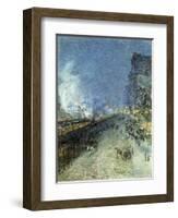 The El, New York-Childe Hassam-Framed Premium Giclee Print