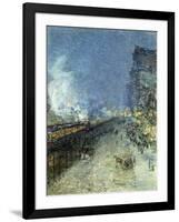 The El, New York-Childe Hassam-Framed Premium Giclee Print