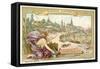 The Elbe, Dresden-null-Framed Stretched Canvas