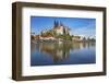 The Elbe in Front of Albrechtsburg and Cathedral in Mei§en-Uwe Steffens-Framed Photographic Print