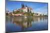 The Elbe in Front of Albrechtsburg and Cathedral in Mei§en-Uwe Steffens-Mounted Photographic Print