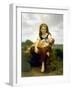 The Elder Sister, 1869 (Oil on Canvas)-William-Adolphe Bouguereau-Framed Giclee Print