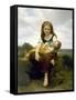 The Elder Sister (La Soeur Aîné), 1869-William-Adolphe Bouguereau-Framed Stretched Canvas