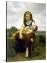 The Elder Sister (La Soeur Aîné), 1869-William-Adolphe Bouguereau-Stretched Canvas