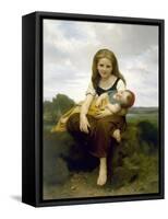The Elder Sister (La Soeur Aîné), 1869-William-Adolphe Bouguereau-Framed Stretched Canvas