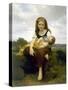 The Elder Sister (La Soeur Aîné), 1869-William-Adolphe Bouguereau-Stretched Canvas