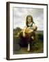 The Elder Sister (La Soeur Aîné), 1869-William-Adolphe Bouguereau-Framed Giclee Print