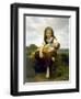 The Elder Sister (La Soeur Aîné), 1869-William-Adolphe Bouguereau-Framed Giclee Print