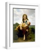 The Elder Sister (La Soeur Ainee)-William Adolphe Bouguereau-Framed Giclee Print