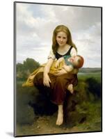 The Elder Sister (La Soeur Ainee)-William Adolphe Bouguereau-Mounted Giclee Print