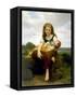 The Elder Sister (La Soeur Ainee)-William Adolphe Bouguereau-Framed Stretched Canvas