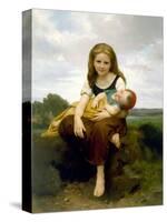 The Elder Sister (La Soeur Ainee)-William Adolphe Bouguereau-Stretched Canvas