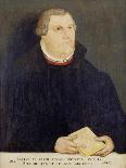 Portrait of Martin Luther, 1568-Lucas Cranach, the Elder (Studio of)-Framed Giclee Print