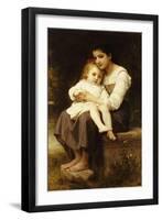 The Eldest Sister, 1886-William Adolphe Bouguereau-Framed Giclee Print