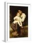 The Eldest Sister, 1886-William Adolphe Bouguereau-Framed Giclee Print