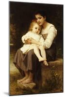 The Eldest Sister, 1886-William Adolphe Bouguereau-Mounted Giclee Print