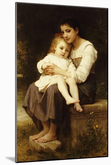 The Eldest Sister, 1886-William Adolphe Bouguereau-Mounted Giclee Print