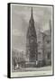 The Eleanor Cross at Waltham Cross, Herts-null-Framed Stretched Canvas