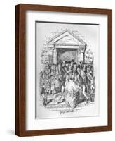 The Election for Beadle, C1900-George Cruikshank-Framed Giclee Print