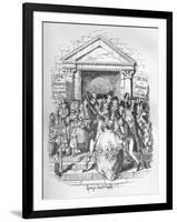 The Election for Beadle, C1900-George Cruikshank-Framed Premium Giclee Print