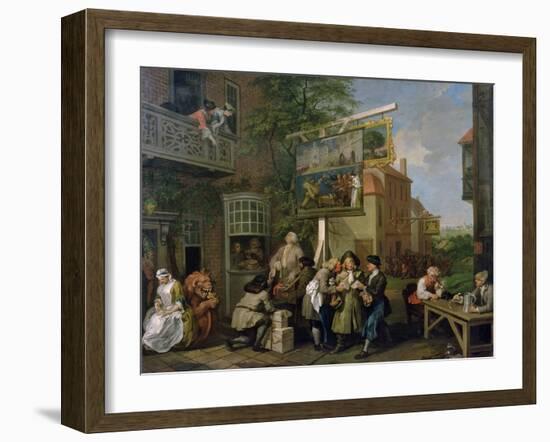 The Election II: Canvassing for Votes, 1754-55-William Hogarth-Framed Giclee Print