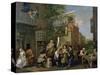 The Election II: Canvassing for Votes, 1754-55-William Hogarth-Stretched Canvas