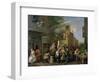 The Election II: Canvassing for Votes, 1754-55-William Hogarth-Framed Giclee Print
