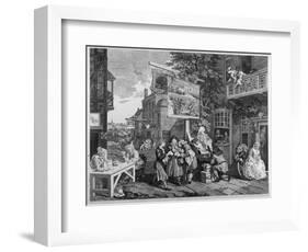 The Election Ii: Canvassing for Votes, Engraved by Charles Grignion-William Hogarth-Framed Giclee Print