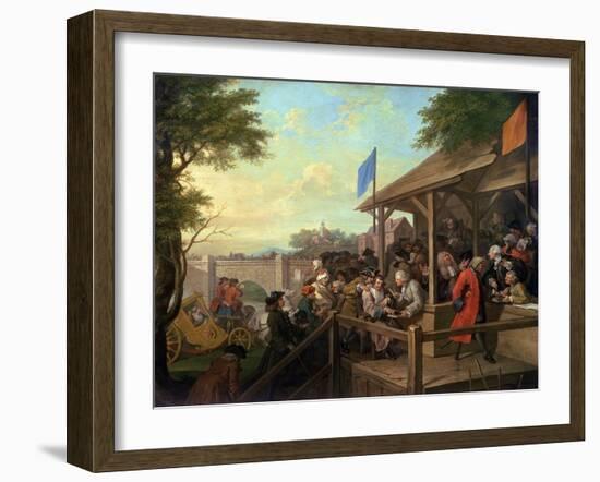 The Election III the Polling, 1754-55-William Hogarth-Framed Giclee Print