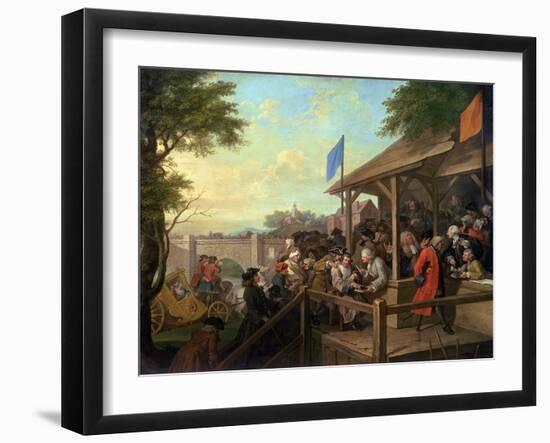 The Election III the Polling, 1754-55-William Hogarth-Framed Giclee Print