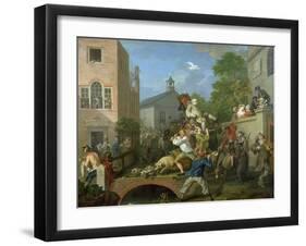 The Election IV Chairing the Member, 1754-55-William Hogarth-Framed Giclee Print