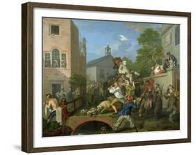 The Election IV Chairing the Member, 1754-55-William Hogarth-Framed Giclee Print