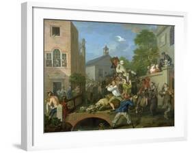 The Election IV Chairing the Member, 1754-55-William Hogarth-Framed Giclee Print