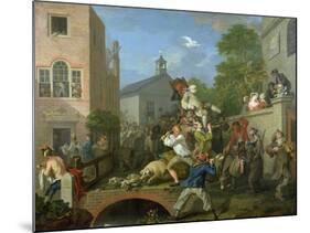 The Election IV Chairing the Member, 1754-55-William Hogarth-Mounted Giclee Print