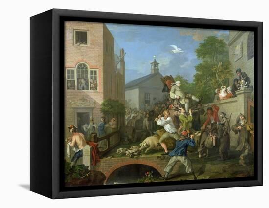 The Election IV Chairing the Member, 1754-55-William Hogarth-Framed Stretched Canvas