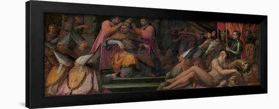 The Election of Giovanni De' Medici to Papacy, 1555-1562-Giorgio Vasari-Framed Giclee Print