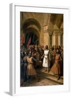 The Election of Godfrey of Bouillon as the King of Jerusalem on July 23, 1099-Federico de Madrazo y Kuntz-Framed Giclee Print