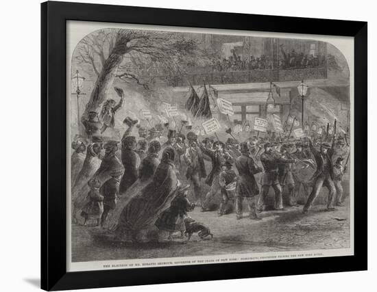 The Election of Mr Horatio Seymour-null-Framed Giclee Print