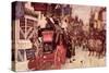 The Election Parade at Eatanswill, from "The Pickwick Papers"-Albert Ludovici II-Stretched Canvas