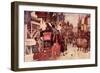 The Election Parade at Eatanswill, from "The Pickwick Papers"-Albert Ludovici II-Framed Giclee Print