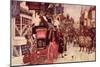 The Election Parade at Eatanswill, from "The Pickwick Papers"-Albert Ludovici II-Mounted Giclee Print