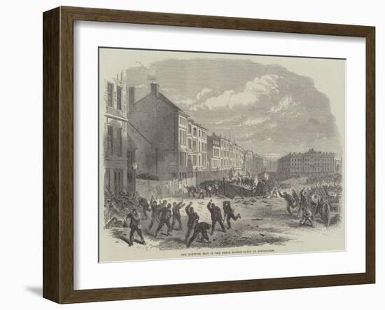 The Election Riot in the Great Market-Place at Nottingham-null-Framed Giclee Print