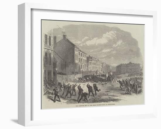 The Election Riot in the Great Market-Place at Nottingham-null-Framed Giclee Print